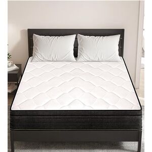 New Luxurious White, Queen Size 12 Inch Quilted Mattress Still In Box!